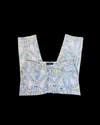 Paisley Print Capri Jeans