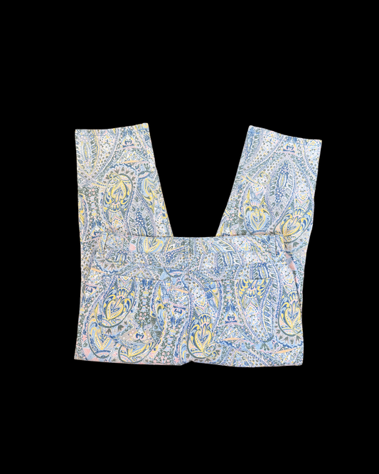 Paisley Print Capri Jeans